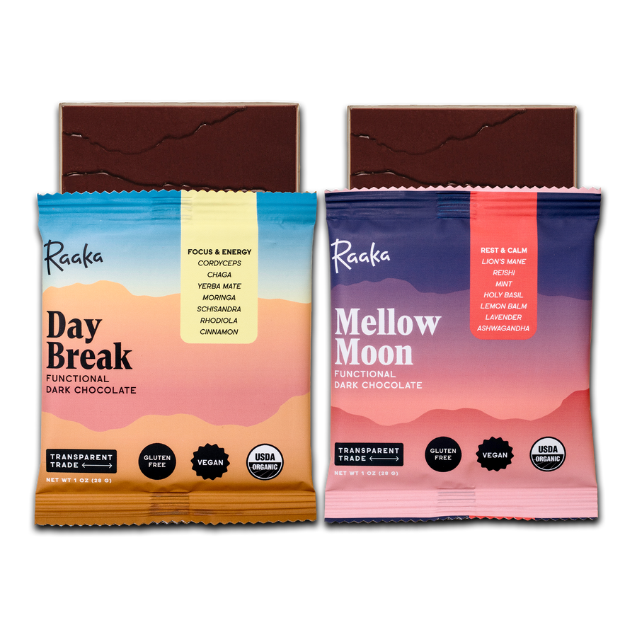 Functional Dark Chocolate Mixed Box of 10 - Opal Plaza Box Discovery