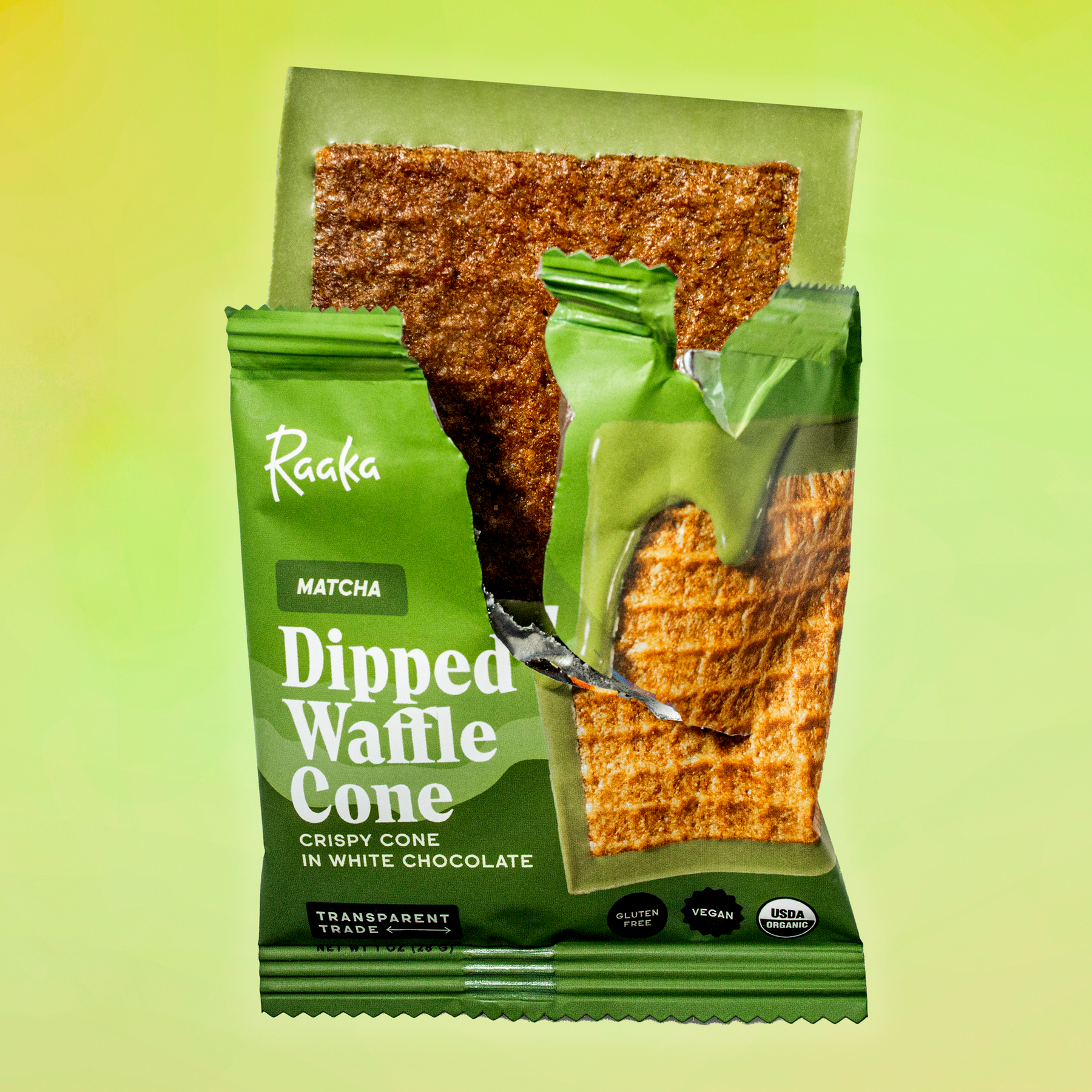 Matcha Dipped Waffle Cone - Amber Plaza Cone Discovery
